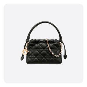 디올 여성 레이디 미니 탑 핸들 드로우스트링 백 - Dior Lady Mini Torre …