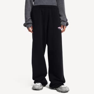 발렌시아가 남성 웻 브러시 루즈핏 트레이닝 팬츠 - Balenciaga Mens Wet B…