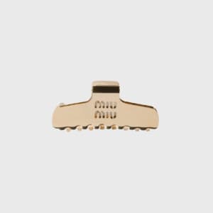 미우미우 여성 메탈릭 클로 클립 - Miumiu Womens Gold Metal Claw …
