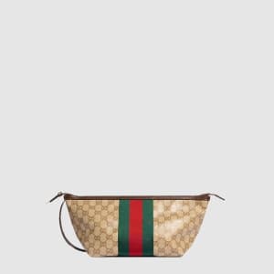 구찌 여성 메가 웹 트레이드마크 스몰 토일레트리 케이스 - Gucci Womens Mega…