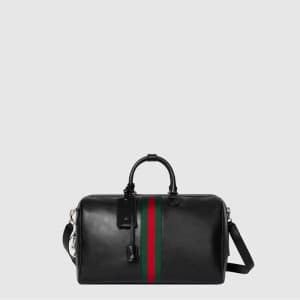 구찌 남성 웹 트레이드마크 미디엄 더플백 - Gucci Mens Web Trademark …