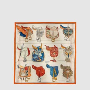 에르메스 여성 뚜 앙 셀 스카프 - Hermes Womens Tous en Selle sc… - 1