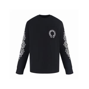 크롬하츠 남성 라운드 긴팔티 - Chrome Hearts Mens Round Tshirt … - 1