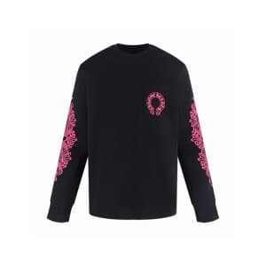 크롬하츠 남성 라운드 긴팔티 - Chrome Hearts Mens Round Tshirt … - 1