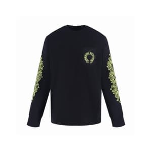 크롬하츠 남성 라운드 긴팔티 - Chrome Hearts Mens Round Tshirt … - 1