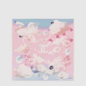 샤넬 여성 헤븐리 클라우드 펄 펜던트 스퀘어 스카프 - Chanel Womens Heave… - 1