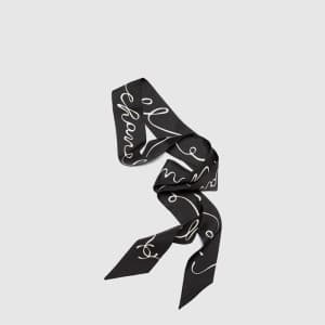 샤넬 여성 로고 실크 트윌리 - Chanel Womens Logo Silk Twilly -… - 1