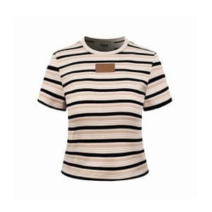 펜디 여성 라운드 티셔츠 - Fendi Womens Round Tshirt - fec162… - 1