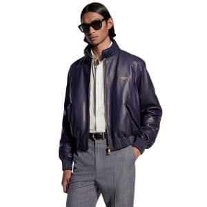 루이비통 남성 가죽 블루종 - Louis vuitton Mens Padded Leather… - 1