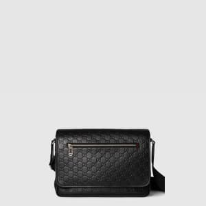 구찌 남성 GG 엠블럼 미디엄 크로스바디 백 - Gucci Mens GG Emblem Me…