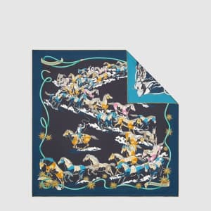 에르메스 여성 레 머스탱 II 더블 페이스 스카프 - Hermes Womens Les Mu…